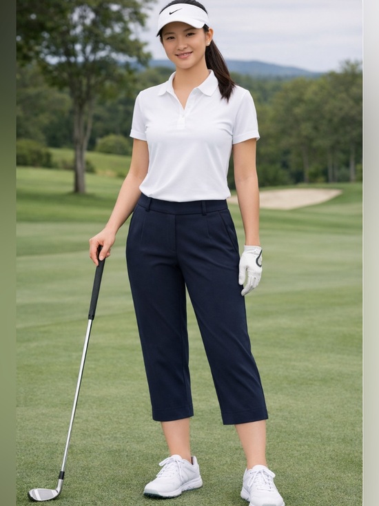 Nike Pants - 🌸2/20 Nike Golf Dri‑FIT Navy Cropped Lightweight Athleisure Pant Women’s 6